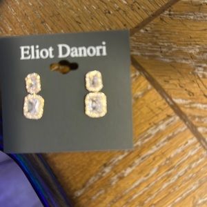 Eliot Danori gold Tone Crystal Square Drop Earrings, Created for Macy's